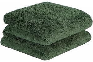 Brentfords Teddy Fleece Blanket Large Throw Over Bed Plush Super Soft Warm Sofa Bedspread, Forest Green - 125 x 150cm
