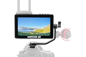 ANDYCINE A6 Pro Camera Field Monitor, 5.5 Inch FHD 1920 x 1080 4K IPS Touchscreen Camera Monitor with DSLR 3D LUT HDMI Input Type C Built-in F970 Power Kit for LED Light