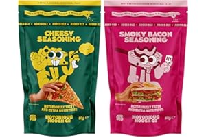 NOTORIOUS NOOCH CO Notorious Nooch - Bacon & Cheese Vegan Seasoning - Gluten-Free Nutritional Yeast - 2 x 80g