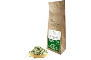 VITA IDEAL Vegan® ECHINACEA - Kraut 100g geschnitten & getrocknet - PURPURSONNENHUT - Purpursonnenhutkraut - ECHINACEAKRAUT - Kräuter Tee & Aufguss, ohne Zusatzstoffe.
