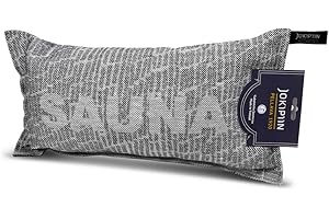 POOL TOTAL Jokipiin Coussin de sauna de qualité supérieure - 40 x 22 cm - 100 % fabriqué en Finlande - Lin et coton - Certifié Ökotex - Appuie-tête et coussin de nuque pour sauna, spa et repos