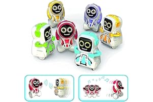 Silverlit Pokibot Robot Voice Playback, Sound Activated Motions, Dance and Interact, LED Face, App Avaliable for Extra Fun, Children 3+