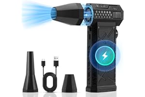 LYtech Souffleur Air Comprimé 130000 TR/Min de Pulvérisation d’Air Comprimé Souffleur PC Dépoussiérants Électrique Plumeau Air Comprimé, Vitesse Continue, pour Nettoyage Clavier, Voiture, Maison