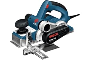 Bosch Professional rabot GHO 40-82 C (puissance 850 W, avec sac à poussière, butée parallèle, butée de profondeur de feuillure, 1 fer de rabot, coffret de transport)