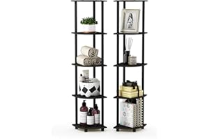 Furinno Półki bez narzędzi, drewno, espresso/czarny, jeden rozmiar