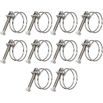 Colliers De Serrage ALI2 Acier Inoxydable | Double Fil Réglable | Lot De 10 | Diamètre 32-36mm | Pour Tuyauterie
