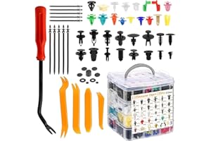SILKWISH 1240 Stück Auto Befestigungsclips Set, Auto Befestigung Clips, Auto Clips, Universal Türverkleidung Klammern, Stoßstangen Zierleisten Befestigungclips, werkzeug türverkleidung auto