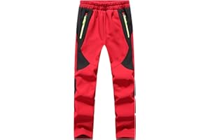 BenBoy Pantalon Ski pour Enfant Garçons Filles Outdoor Pantalon Chaud Imperméable Softshell Thermique Pantalon de Randonnee Montagne