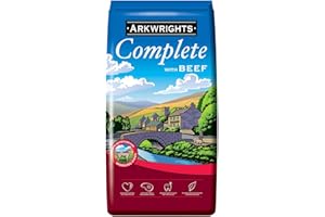 Arkwrights Complete with Beef Dry Dog Food 15kg - Complete Nutrition for Working and Sporting Adult Dogs - Healthy, Nutritious Dry Dog Biscuits