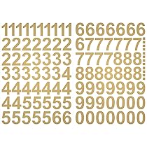 Sourcemall Tischkarten Zahlen 1-20 - Goldene Aufkleber Für Hochzeit & Events