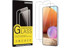 Coiwxmoi Szkło hartowane do Samsung Galaxy A32 4G 2 sztuki Twardość 9H Anti-scratch Anti-Fingerprint, Ultra HD, przezroczysta, bez pęcherzyków szkła, osłona ekranu do Samsung A32 4G