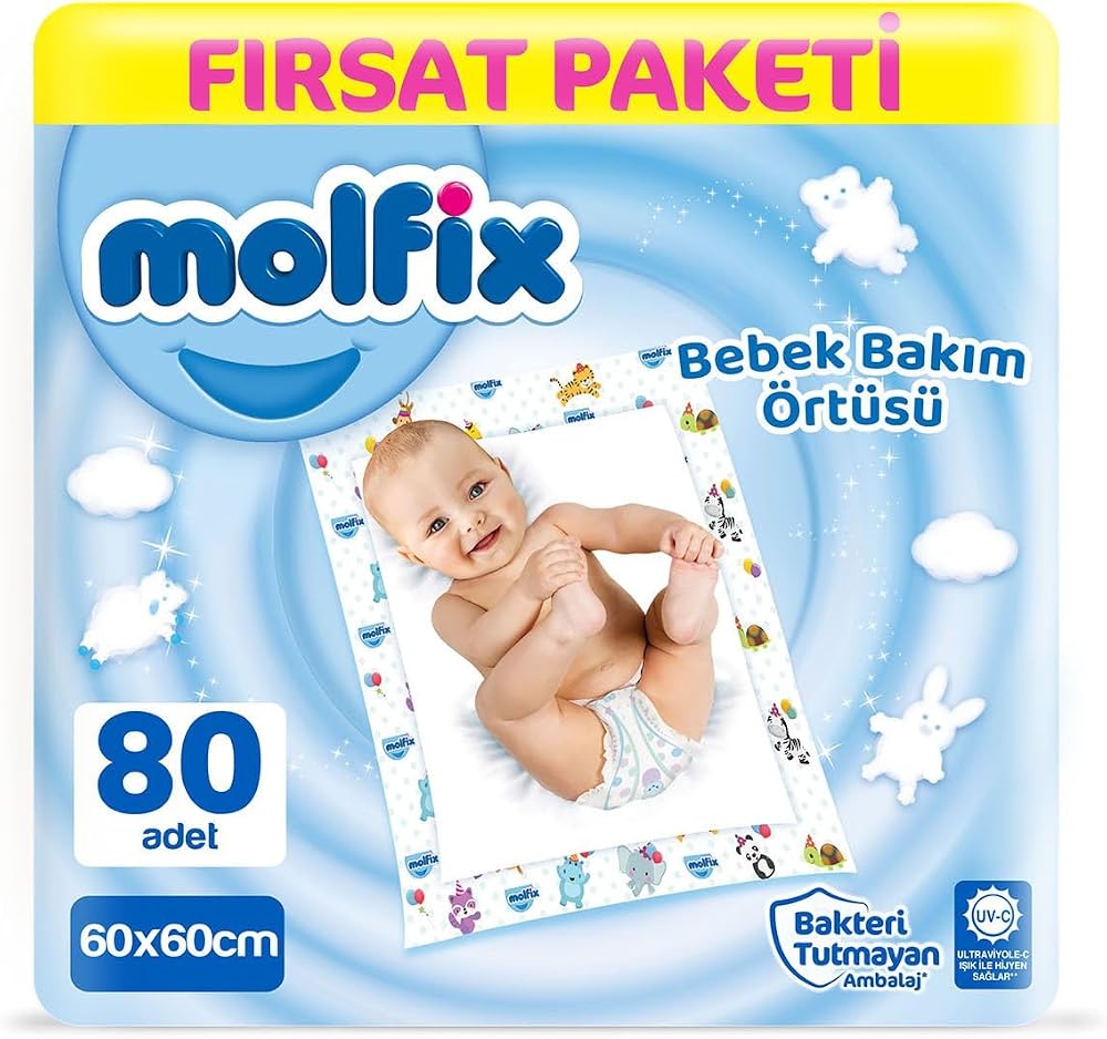 Molfix Bebek Bakım Örtüsü Fırsat Paketi 80 Adet