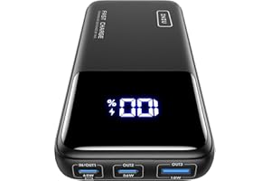 INIU Power Bank, 20000mAh 65W Powerbank Klein Aber Stark Phone & Laptop, Zewnętrzne Baterie USB C Input&Output, Kompatybilny z MacBook Pro Surface Go iPad iPhone 16 15 14 Pro Max Steam Deck itp.