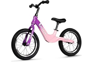Hello-5ive 14" Kinder-Laufrad für Jungen und Mädchen von 3, 4, 5, 6 Jahren, Luftreifen mit Magnesiumlegierungsrahmen, leichtes, pedaloses Trainingsfahrrad für Kleinkinder