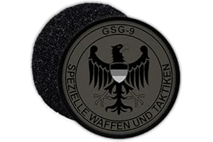 Copytec Parches de policía alemana, color gris piedra, unidad especial de protección fronteriza, oliva, #32462