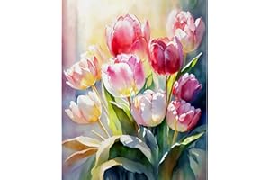 YUCCAORCHID Peinture Numero Adulte,Acryliques Peinture par Numéros pour Adultes Débutants Enfants Peinture a Numero Adulte Peinture avec 3 Pinceaux Sans cadre 40×50 cm