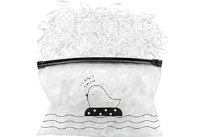 ILamourCar 500 Pièces Petit Elastique Cheveux Transparent, Mini Élastiques, Elastiques à Cheveux, Petit Elastique Cheveux pour les Cheveux des Enfants, Mini Bandes de Caoutchouc