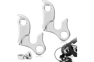 SUZEYEN Aluminum Alloy Bike Derailleur Hanger – Rear Dropout Frame Hook for MTB & Road Bicycle, Durable Gear Mech Hanger, Easy to Install, Protects Frame, Fits Most Bikes (1Pack)