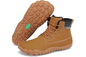 SAGUARO Zapatillas Barefoot Invierno Hombre Botas de Nieve Lígeras Impermeables con Forradas Caliente, Gr.36-48
