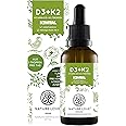 NATURE LOVE® Vitamin D3 + K2 (50ml flüssig) - Hoch bioverfügbar durch Original K2VITAL® 99,7% All-Trans + laborgeprüfte 1000 