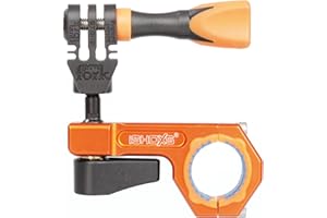 iSHOXS BullBar 3D 23, GoPro Mount fresado CNC; Cuerpo Principal y Sistema de Bola 3D de Aluminio 6061 de Alta Resistencia, Agarre Muy Fuerte Mediante Inlay de 2 componentes