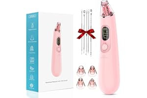 ANYFACE Aspira Punti Neri Professionale Aspiratore Punti Neri: Pulizia Viso Rimozione di Pori - Ricarica USB per Estrattore Togli Comedone Brufoli Grasso - 3 modalità - 4 Testine