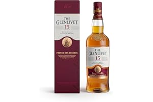 The Glenlivet 15 Year Old Single Malt Scotch Whisky (French Oak Reserve), 70 cl with Gift Box