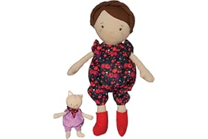 Manhattan Toy Playdate Friends Freddie Machine Washable and Dryer Safe 35.56cm Doll with Companion Stuffed Animal