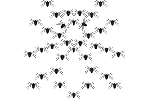 YICELERATE Halloween Spider,Fake Spider,Plastic Spiders,Toy Spider,Realistic Spider,30 PCS Reptile Toys,Prank Spider,False Spider,Halloween Scare,Spider,Halloween Decorations,Halloween Decor,Halloween Games