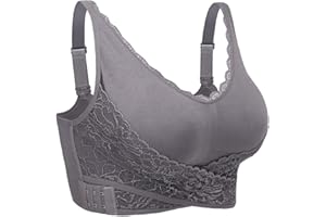 iClosam Sujetador Deportivo Mujer Encaje Ropa Interior Push Up con Almohadillas Extraíbles Bra Deportivo para Yoga Fitness Ejercicio Diaria de 1/2/3 Piezas