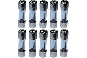 AERZETIX - C10968-10 x Glassicherungen - Glasrohr - Sicherungen - Verzögert Langsam - 2cm 5x20mm - 220V 250V - 0.315A 315mA