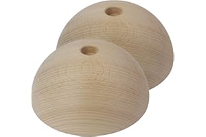 ALPIDEX 2 Demi-Boules en Bois Prises d'escalade Campus sloper en différentes Tailles Campus sloper Demi-Boules Bois véritable Lisse