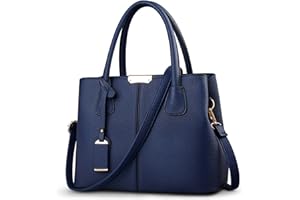 VARLIVOO Casual Bolsos para Mujer Bolsos Bandolera Bolsos de Mano Bolsos Totes para Mujer Bolso Señoras Con Bandolera Ajustable Impermeable PU Cuero