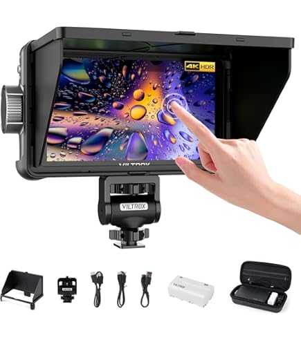 VILTROX 5.5 Inch 1200nits 4K 10bit HDMI Field Monitor, Touchscreen
