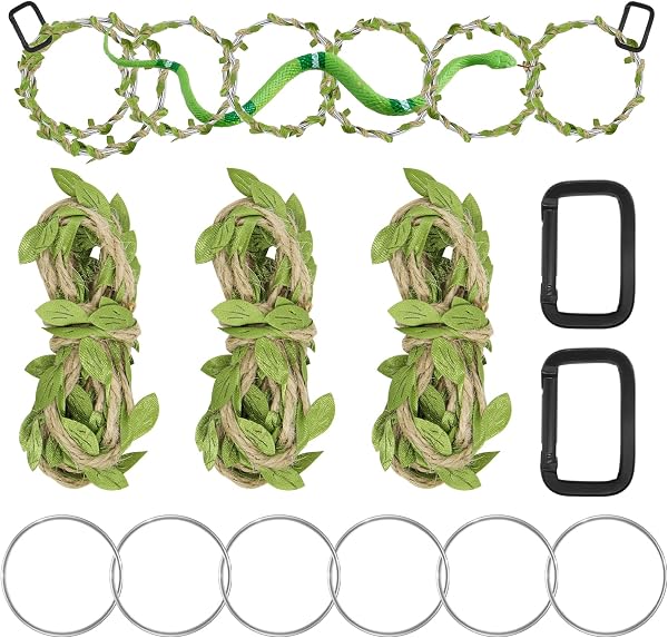 Snake Enrichment Toys, Climbing Ring Set for Small Snakes Enrichment Rings for Ball, Climbing Accessories for Terrarium, Bearded Dragon Chameleon Iguana Gecko Parrot - 1
