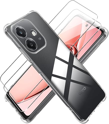 QULLOO Panzerglas Für OPPO A40 4G/A40M – 2x Display- + 2x Kameraschutz, 0,33 Mm, 9H Härte