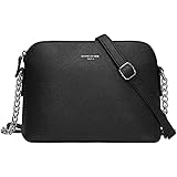David Jones - Petit Sac Bandoulière Femme - Sac à Main Chaîne Argentée Porté Epaule - Besace Sacoche Messenger Téléphone…