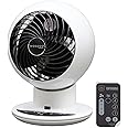 Woozoo, Ventilatore da tavolo ultra potente, silenzioso e portatile, 30m², Portata 25 m, Oscillazione multidirezionale, telec