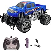 Uzaktan Kumandalı Canavar Ranger Araba Şarjlı Full Fonksiyon 4x2 Off Road Kamyon Oyuncak Arazi Aracı (MAVİ)