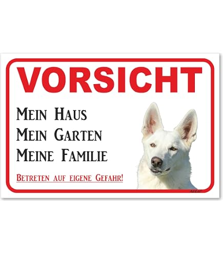 Tierwarnschild 'LABRADOR' - VORSICHT Hund, Maße 20x12 Cm, Aus Kunststoff Für Innen/Außen