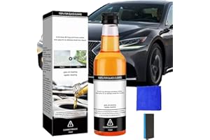 YELEWY Ölfilm-Entferner für Glas,Autoglas Ölfilm Reiniger,Car Glass Oil Film Cleaner, Auto Fenster Ölfilm Reiniger und Glas Polierer,Glas Öl Film Entferner,Autofenster Scheibenreiniger mit Schwamm