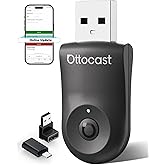 OTTOCAST Mini 2025 2'si 1 arada Kablosuz CarPlay/Android Otomatik Adapt&ouml;r, 5GHz WiFi, 2016+ Otomobiller i&ccedil;in Otomatik Bağlant
