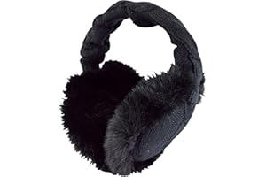 HEAT HOLDERS - Ladies Winter Warm Knitted Ear Muffs | Faux Fur | Cold Weather