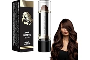 ROSTBLANT Bâton de Teinture Temporaire pour Cheveux - Retouche Instantanée et Maquillage Imperméable Marron Foncé