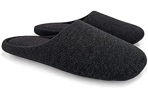 Ofoot damskie domowe pantofle, pianka z pamięcią, do prania, bawełniane antypoślizgowe buty domowe