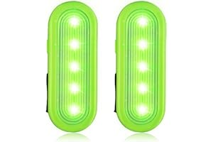 TAXIMI LED Blinklicht Sicherheitslicht USB Aufladbar - 2er Sicherheit Licht Set für Kinder Schulranzen Nachtläufer Bergsteiger Hund Leuchtanhänger mit Clip - Dauerlicht und Blinklicht 3 Modes