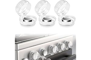 KAWAAN 6 Pzz Blocco di sicurezza del piano cottura a gas, Blocco Sicurezza Forno, Coperchio di Sicurezza Manopola del Forno cucina con coperchio di sicurezza per bambini del forno Coperchio di Sicurezza