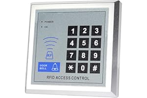 LAOSEP AMAO Standalone RFID Controllo di Accesso Tastiera apriporta per Sistema di Controllo Accessi Porta Singola con sistema RFID 125 KHz, per Negozio Fabbrica Magazzino Banca Aziende Supporta 500 Utenti