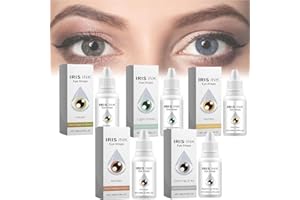 KOLARMO Eye Color Changing Drops,Change Eye Color Drops,Natural Eye Drops for Dry Eyes,IrisInk Eye Drops,Fancy Drops Change Your Eye Color,Lighten & Brighten Your Eye Color (5pcs)