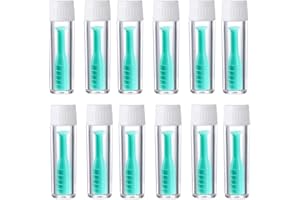 Yuqilin 12 Stück Kontaktlinsen Einsetzhilfe, Kieselgel Lens Aid, Individuelles Paket Kontaktlinsensauger, Sicher Contact Lens Aid, für Partys, Dates, Reisen, Geschäftsreisen, Ausflüge